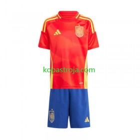 Billiga Fotbollströjor Spanien Barn Hemma tröja EM 2024 Kortärmad
